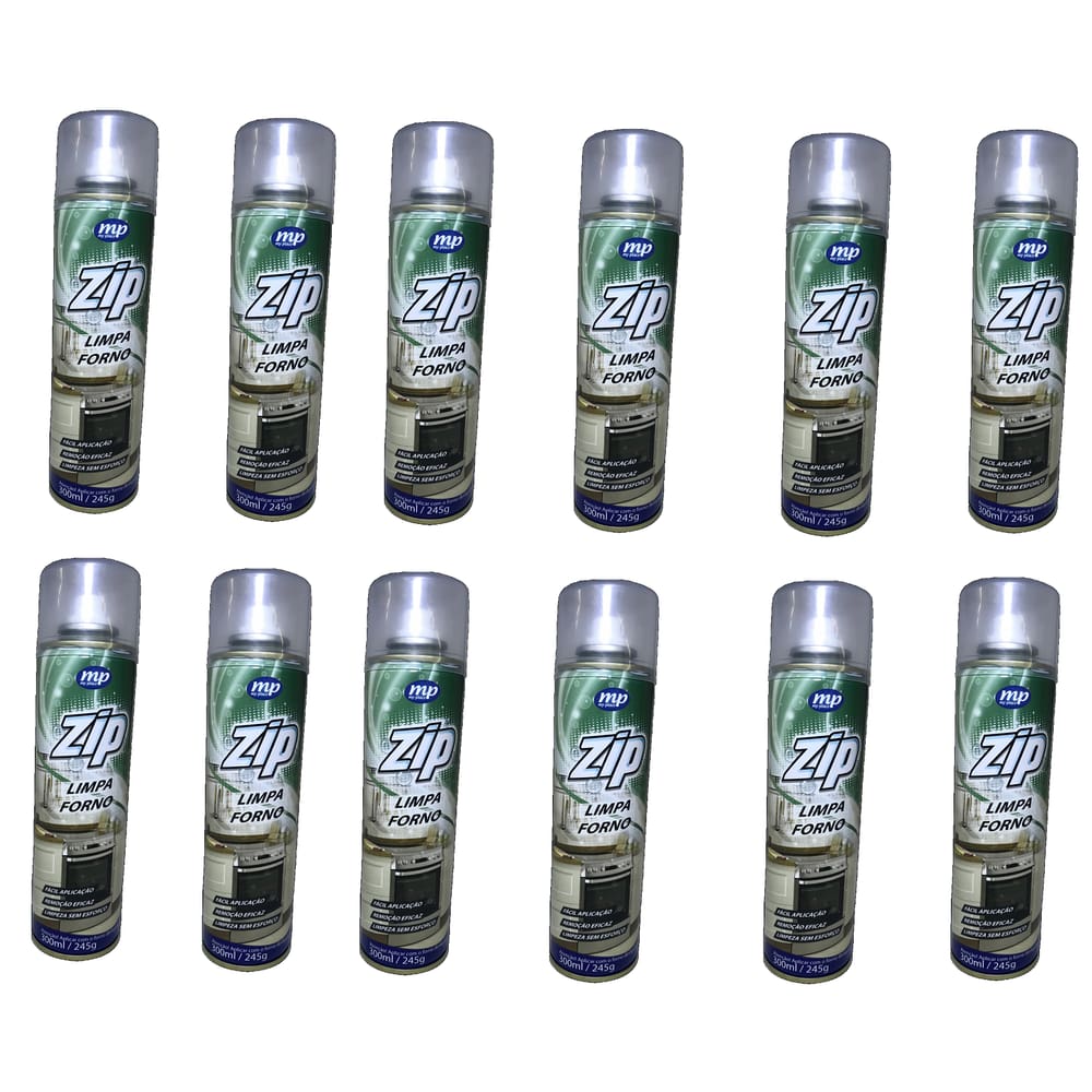 Kit 12 Limpa Forno Spray Zip 300Ml My Place