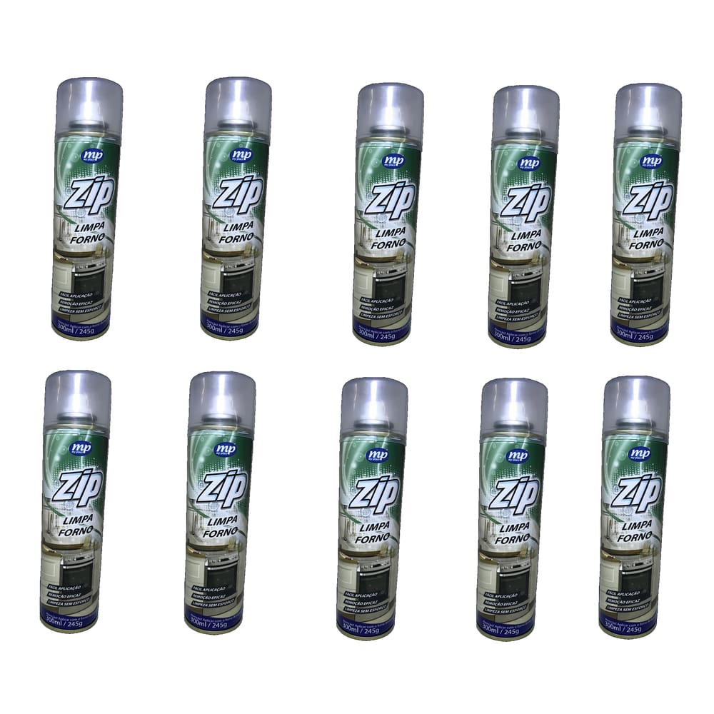Kit 10 Limpa Forno Spray Zip 300Ml My Place