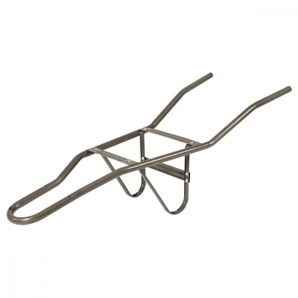 Conjunto De Braços Para Carrinho De Mão Tubular 1,2 Mm Cinza