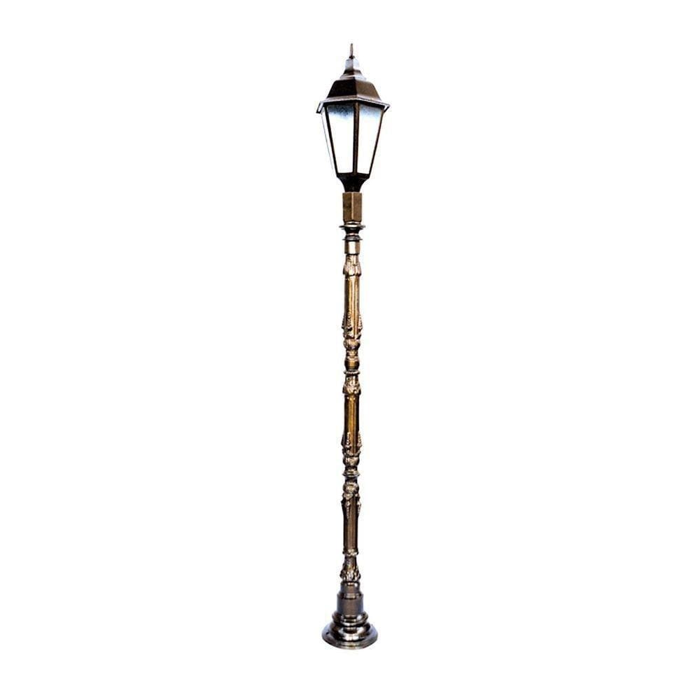 Poste Colonial De Jardim Blumenau De Alumínio Fundido 246cm