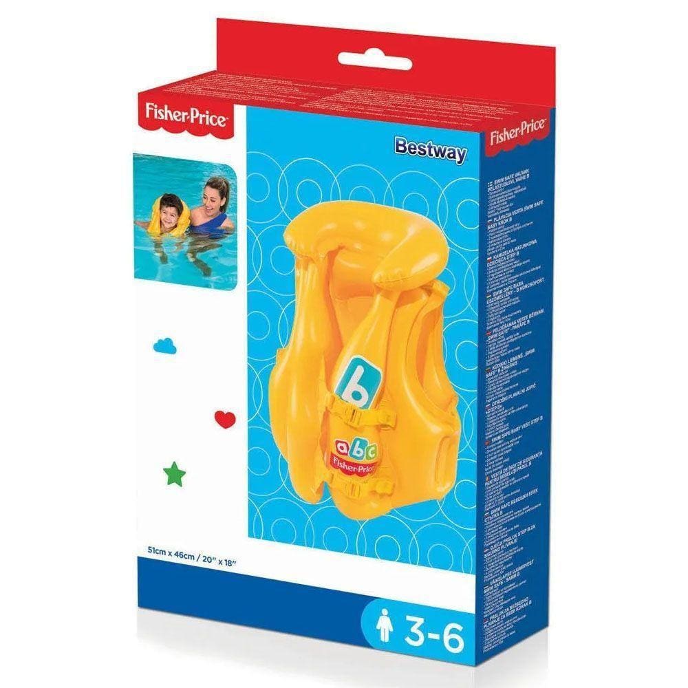Colete Inflável Amarelo 51X46Cm - Fisher Price