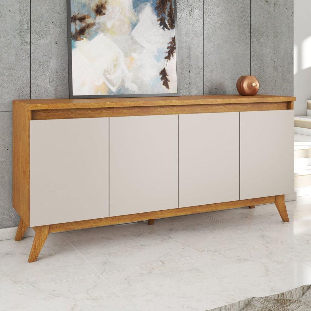 Buffet para Sala de Jantar 156 x 76,6cm Eifel Viero Marrom/Off White