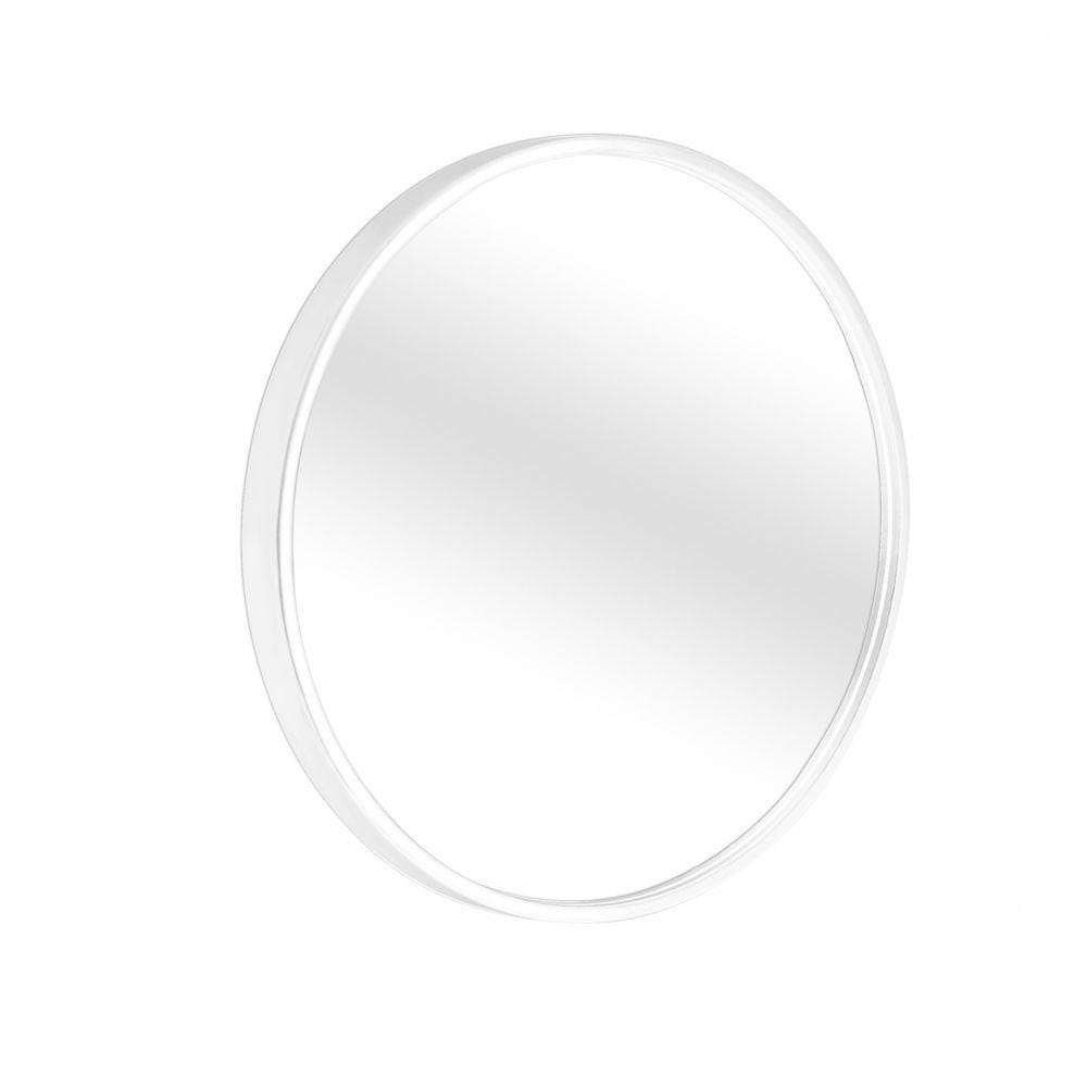 Espelho Decorativo Round Externo Branco 20 cm Redondo