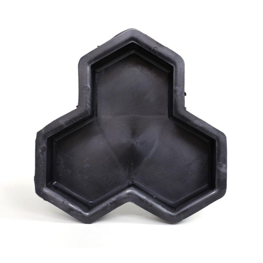 Kit 10 Formas Calçamento Bloquete Estrela 3 Pontas 23X23X6
