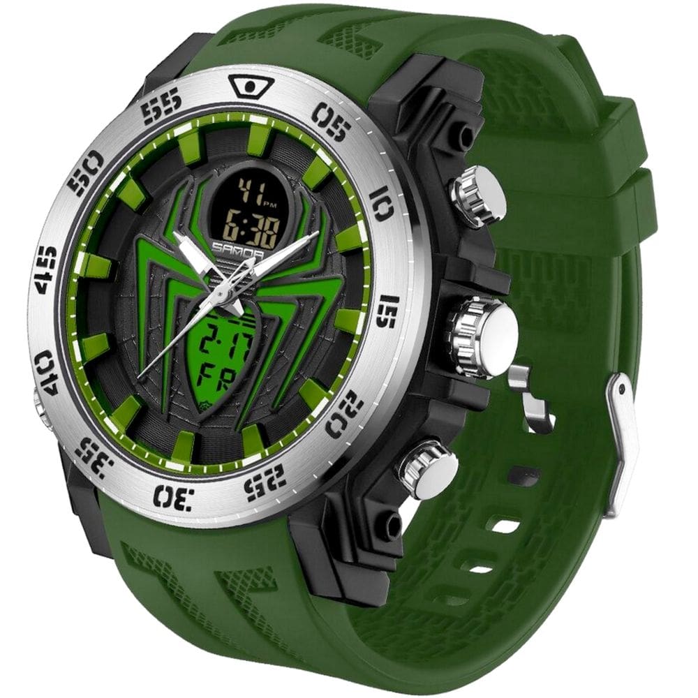 Relógio Masculino Esportivo Display Duplo Criativo Design A Prova D`água