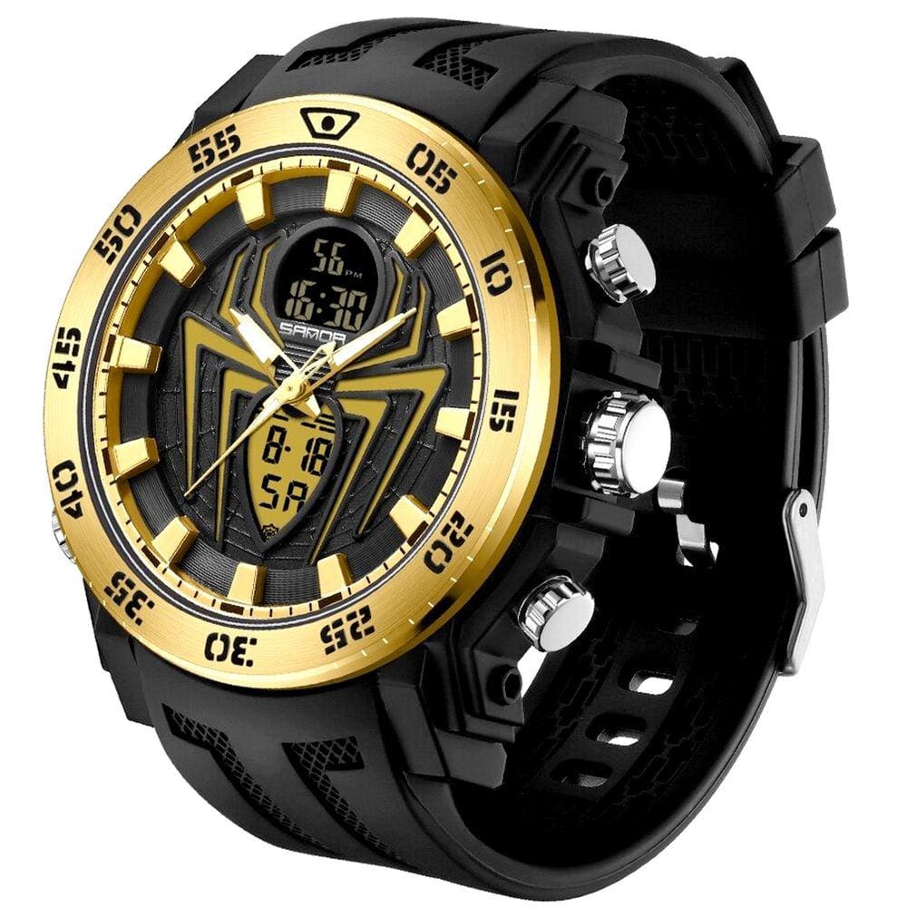 Relógio Masculino Esportivo Display Duplo Criativo Design A Prova D`água