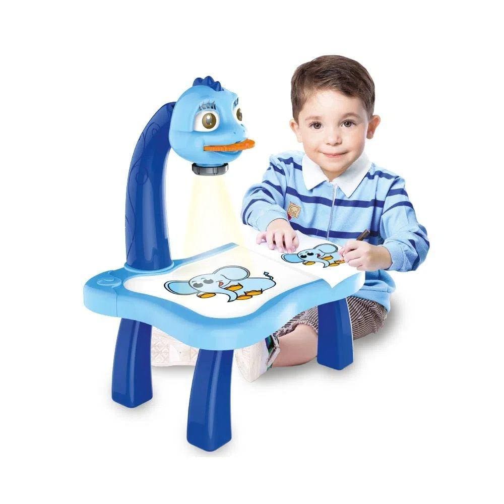 Mesa Projetora p/ Desenhar Azul Play Learn Multikids BR1600