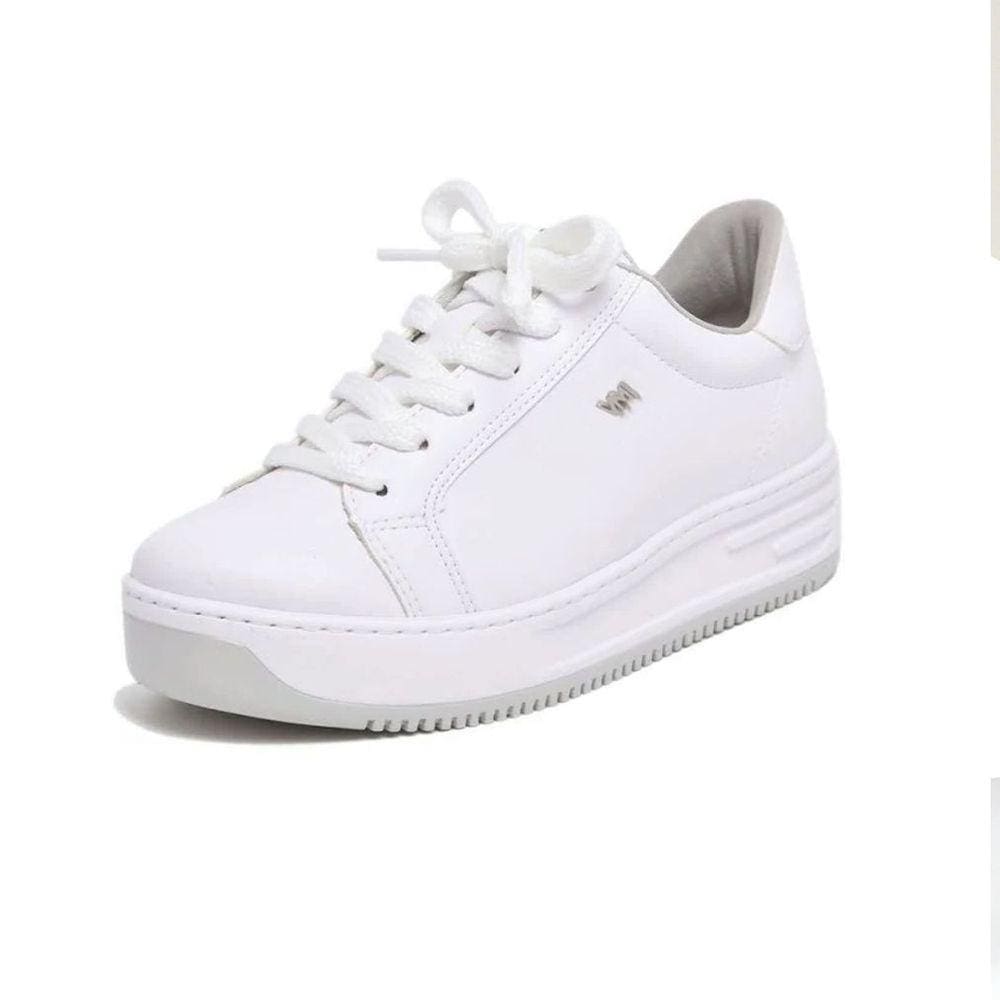 Tênis Casual Feminino Branco Via Marte 22-3502