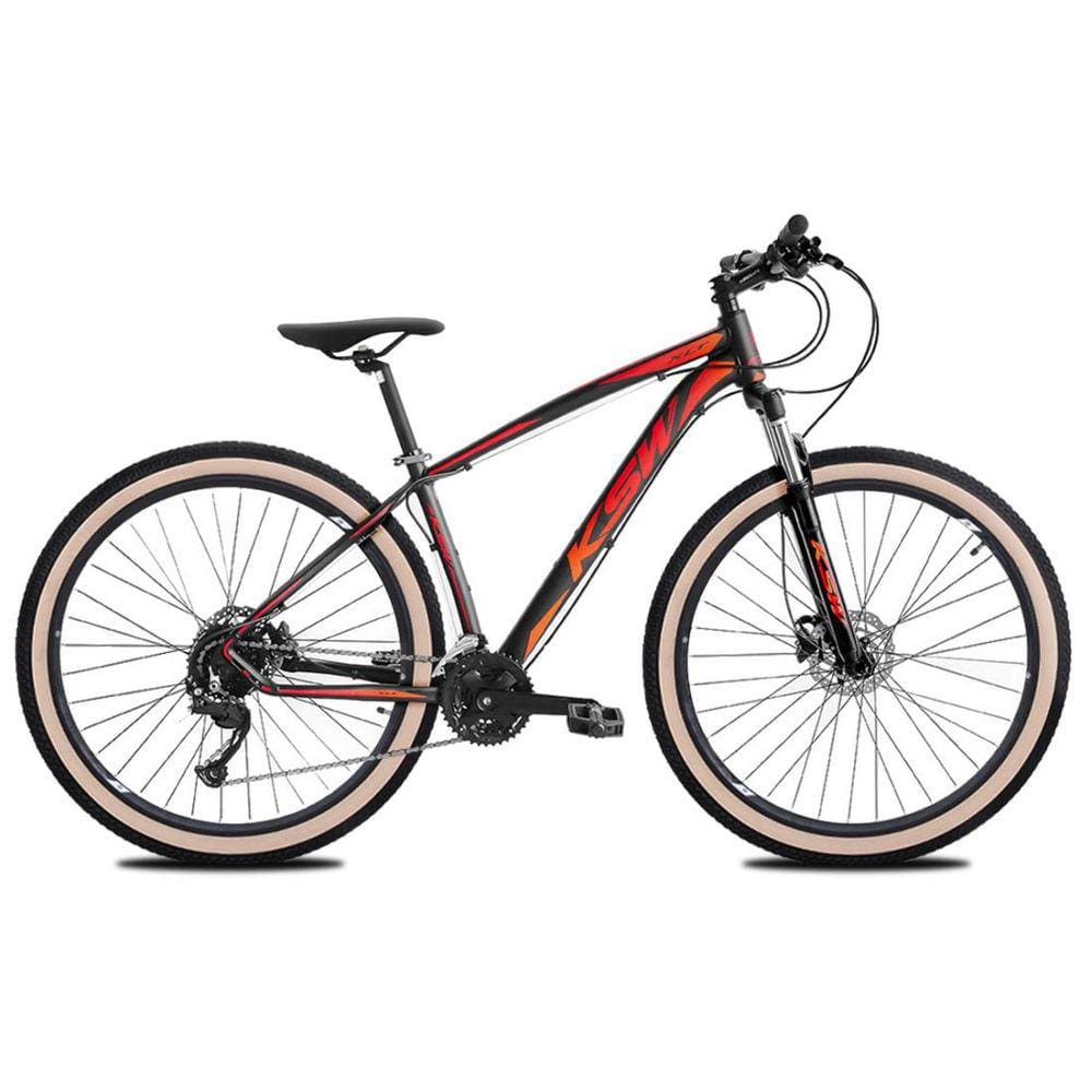Mountain Bike Aro 29 KSW XLT 24V 3x8 Marcha Freio Hidráulico