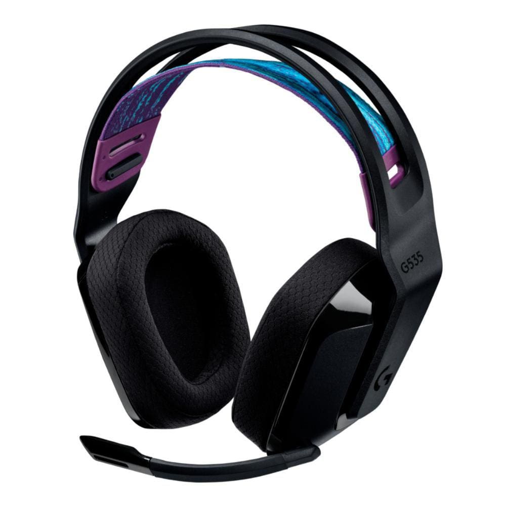 Headset Gamer Sem Fio Logitech G535 - Drivers 40mm - LightSpeed - Preto - 981-000971
