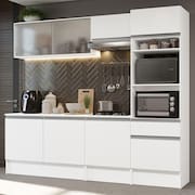 Armário de Cozinha Completa 240cm Branco Topazio Madesa 05