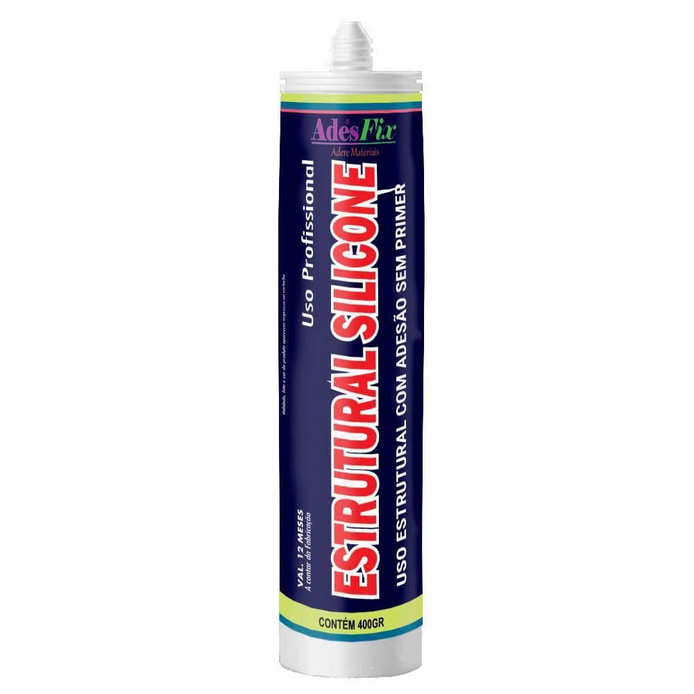 Silicone Estrutural Preto Cartucho 400gr - AdesFix