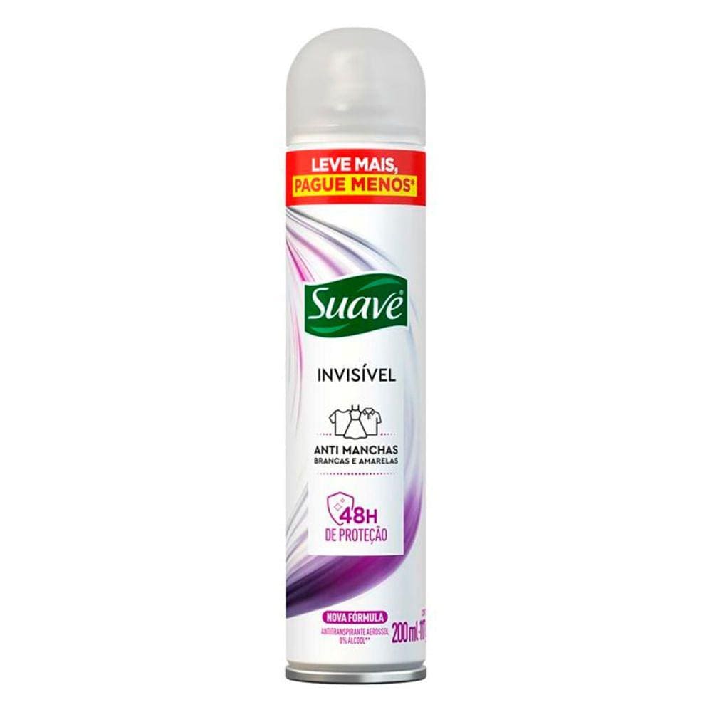 Desodorante Antitranspirante Suave Invisible Feminino 200ml