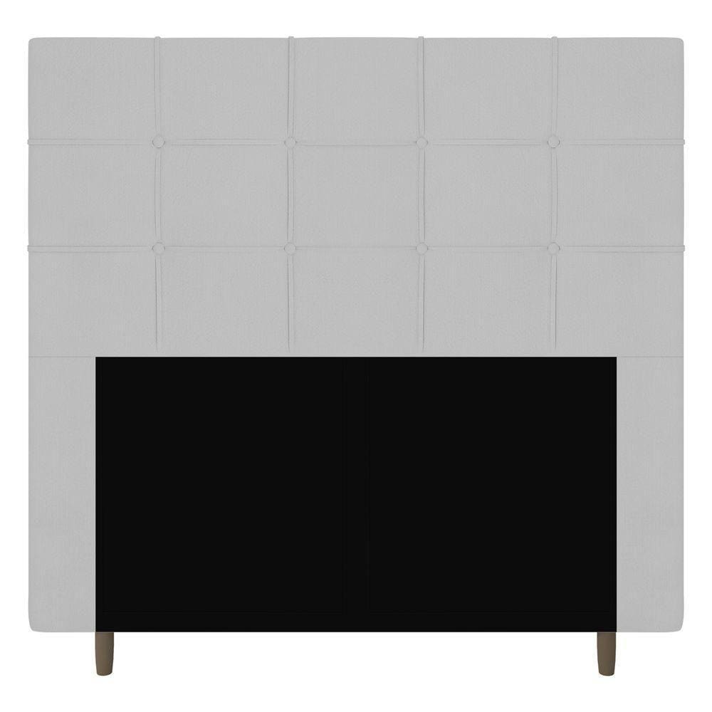 Cabeceira Cama Box Casal King Size Leiria 195Cm Branco