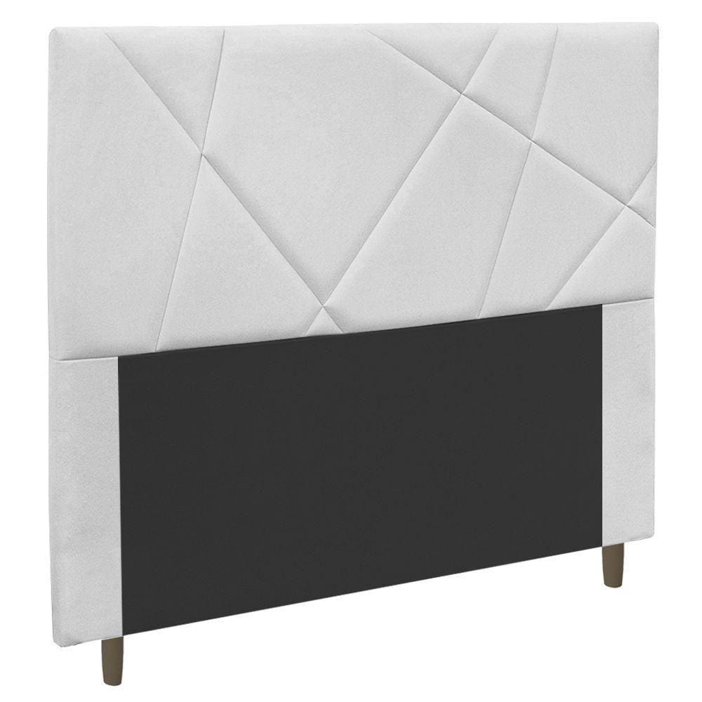 Cabeceira Cama Box Casal Queen Size Mali 160Cm Branco