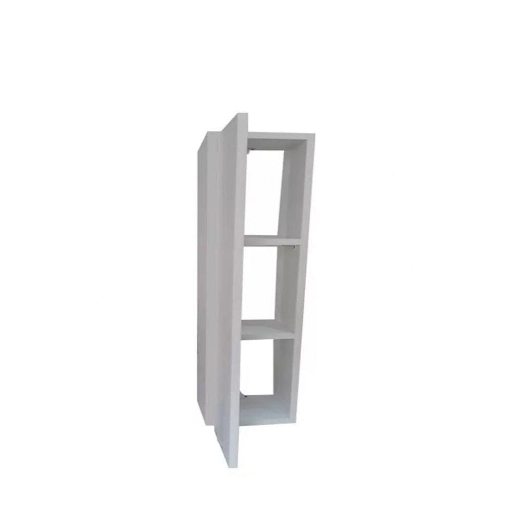 Armario Nicho Toalheiro 60Cm Branco Em Mdf