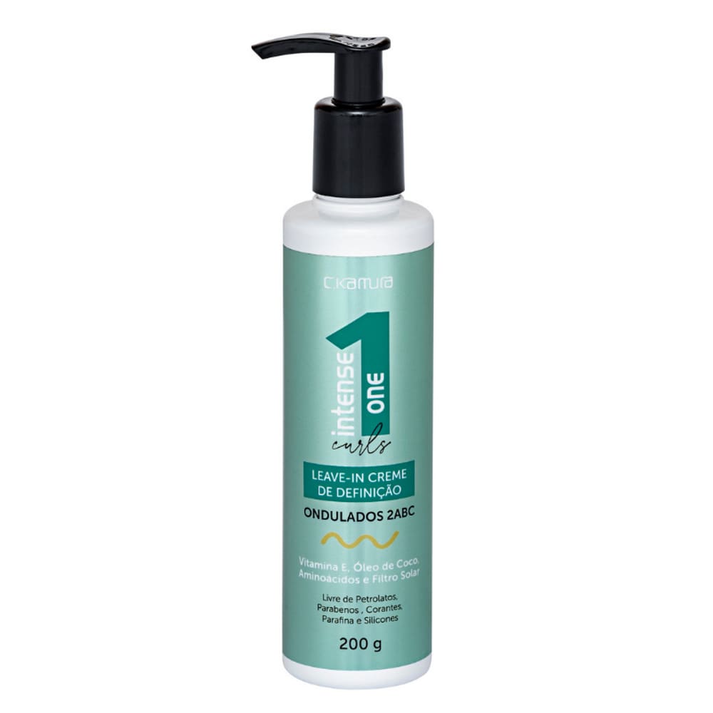Leave-in Creme Intense One Curls Ondulados 2ABC Ckamura 200g
