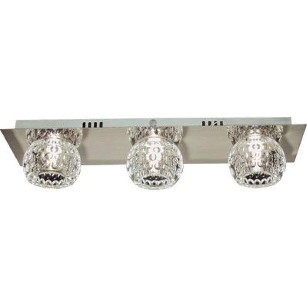 Plafon Demeter Triplo Cristal Para Led