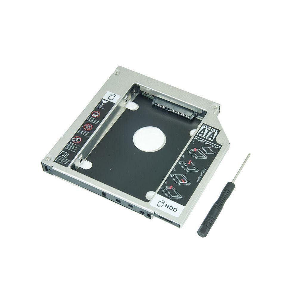 Adaptador Drive Caddy 9.5mm DVD Para HD ou SSD de Notebook 9.5mm SATA
