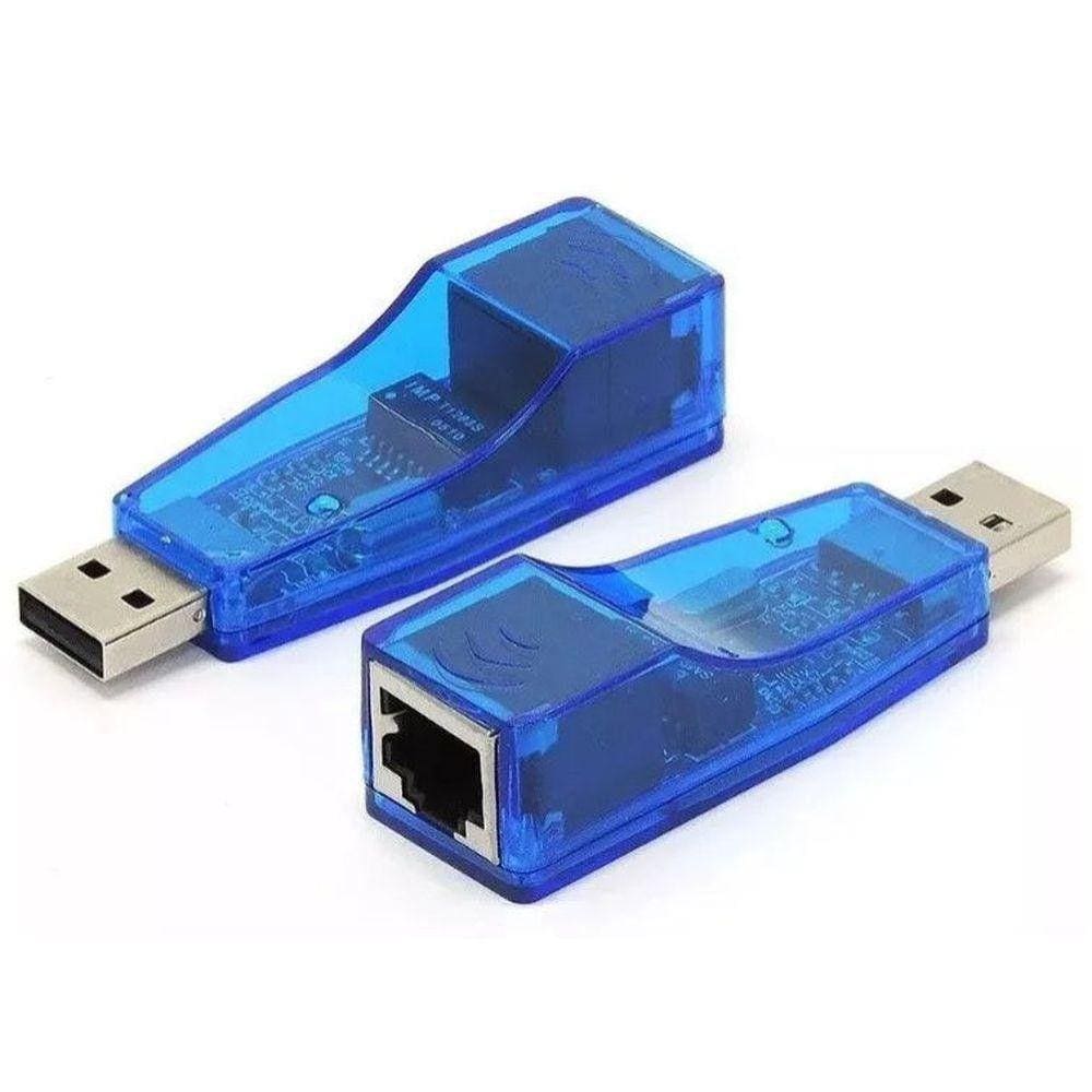 Adaptador USB Para RJ45 Placa de Rede Externa 10/100