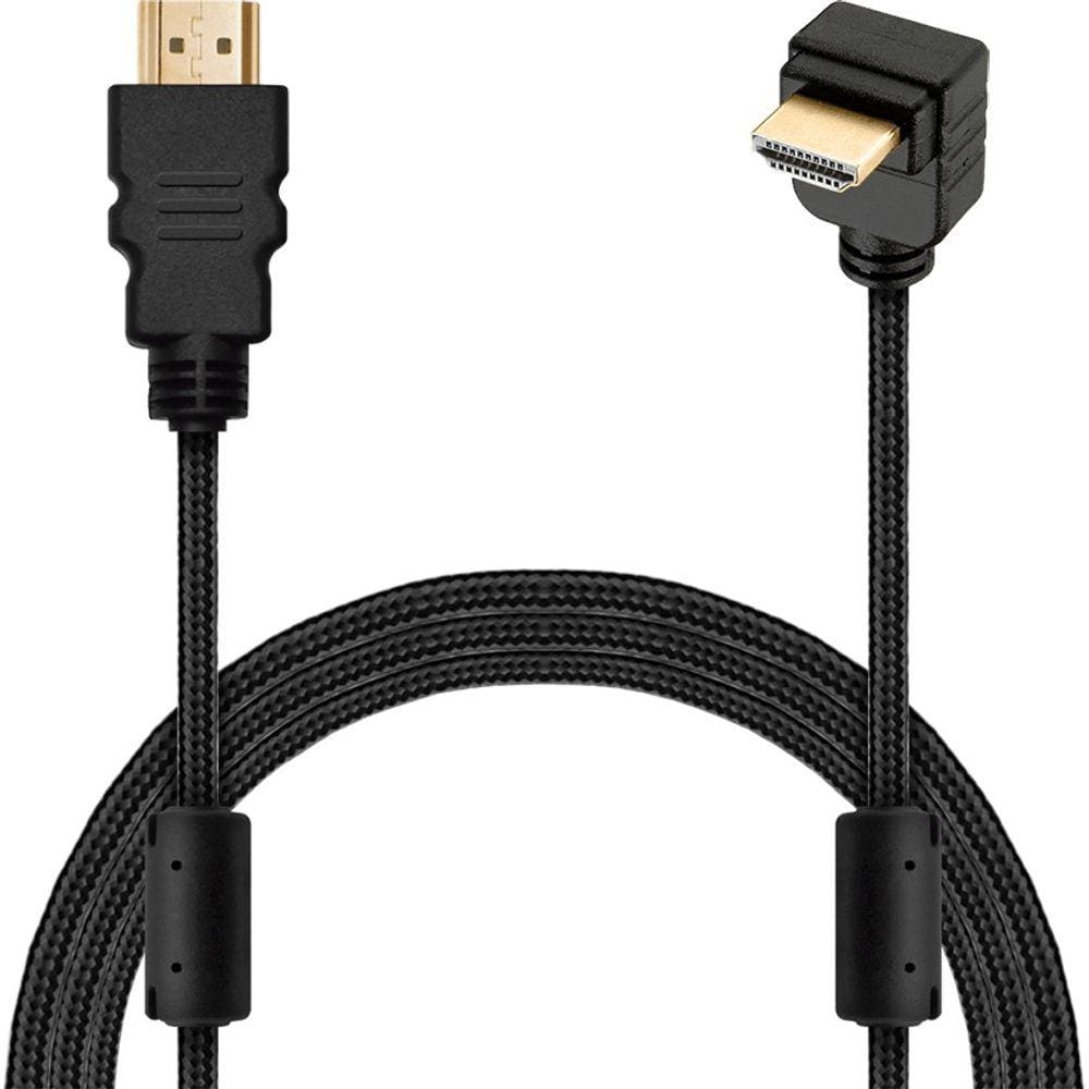 Cabo HDMI Macho x HDMI Macho 90 Graus Com 2 Metros MBTech MB71144