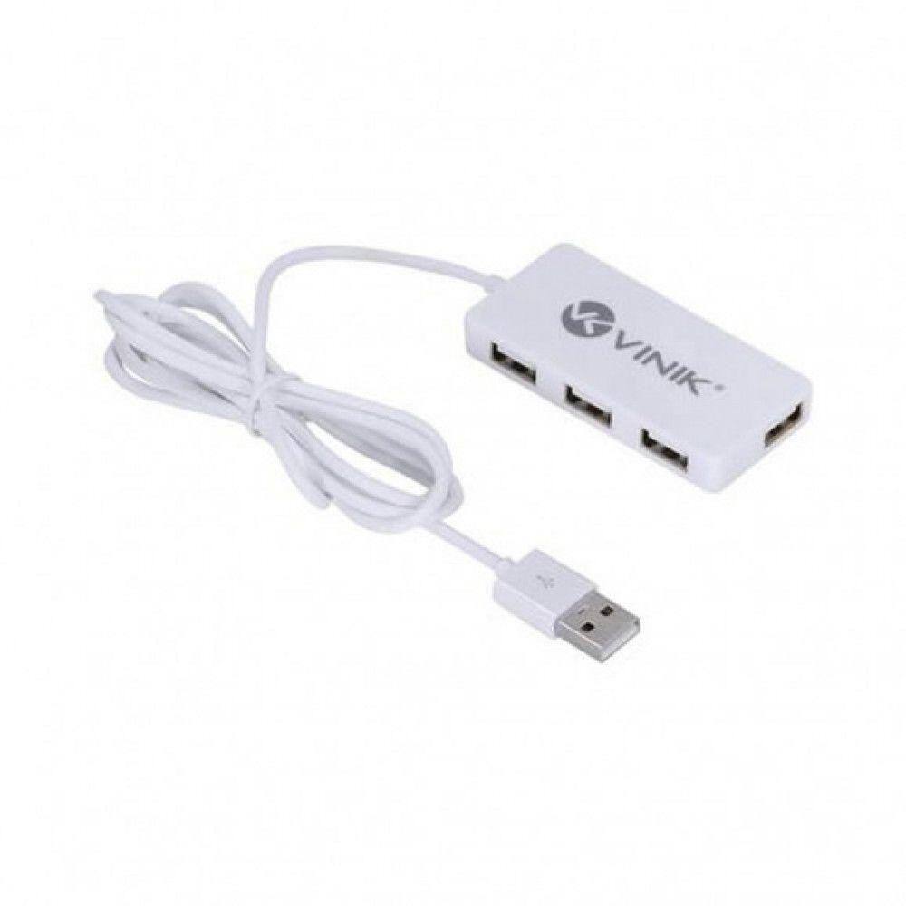 Hub 4 Portas Usb 2.0 Huv-20b Vinik Branco Branco Bivolt