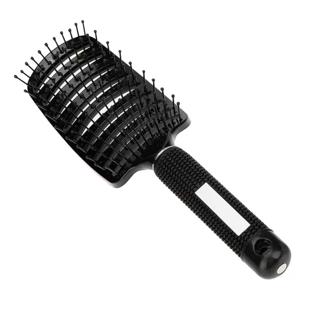 Escova Raquete Vazada Profissional - Preta