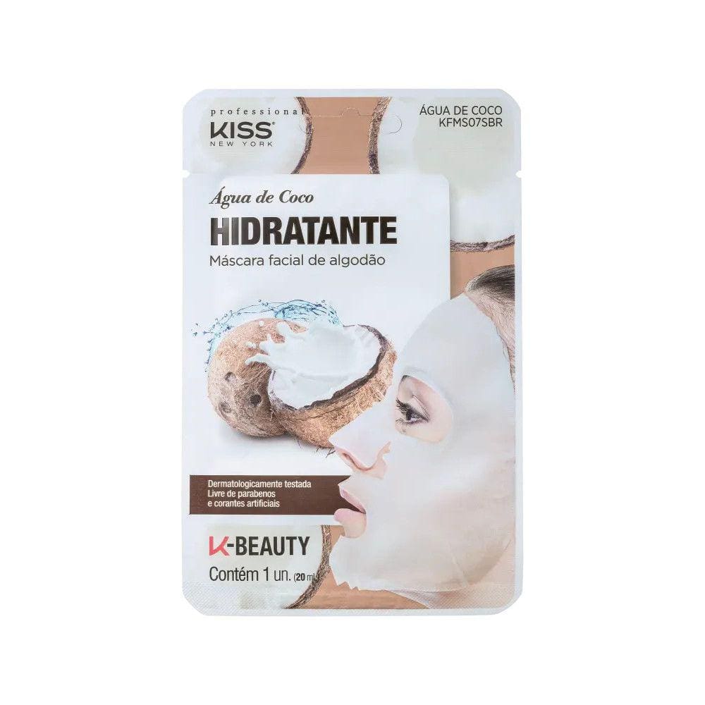 Máscara Facial Hidratante Kiss New York Água de Coco 20ml