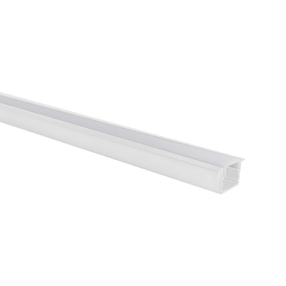 Perfil de Embutir para Fita Led Blumenau Line 25mm com 1 metro Branco Fosco