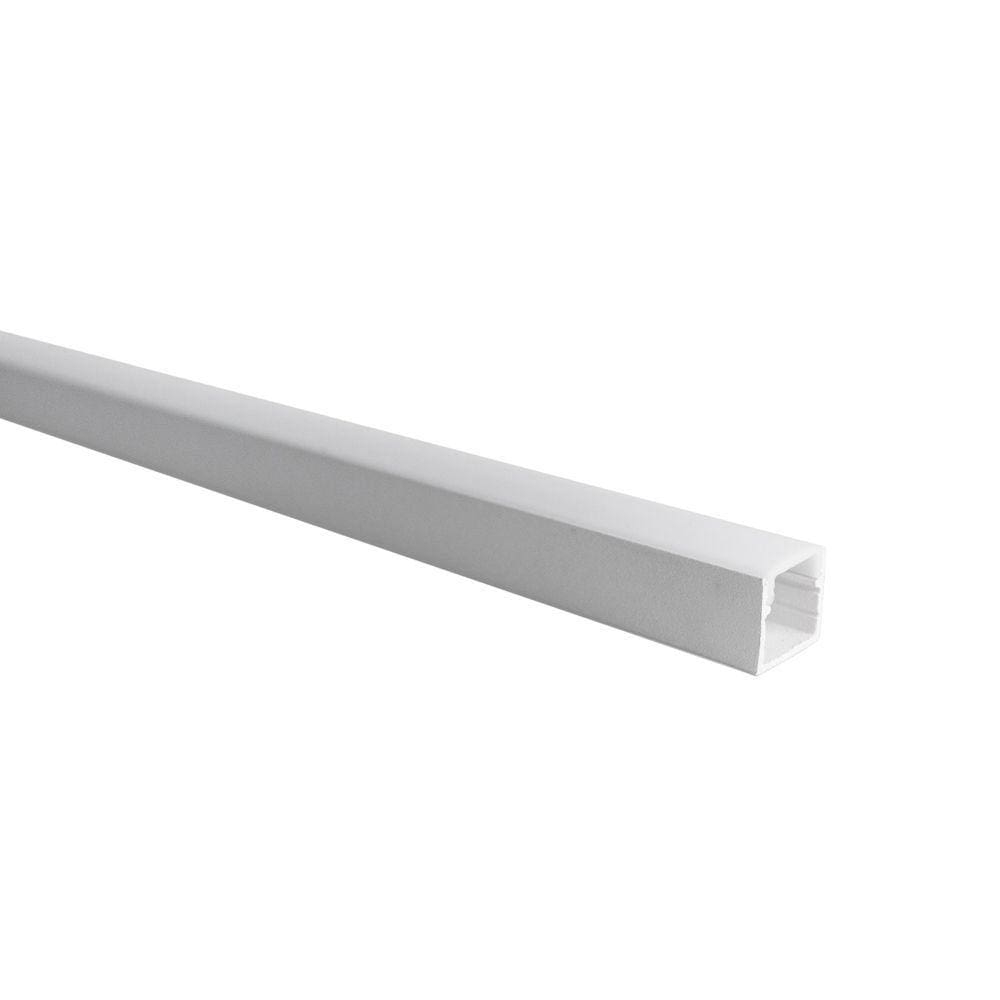 Perfil de Sobrepor para Fita Led Blumenau Line 17mm com 1 metro Branco Fosco