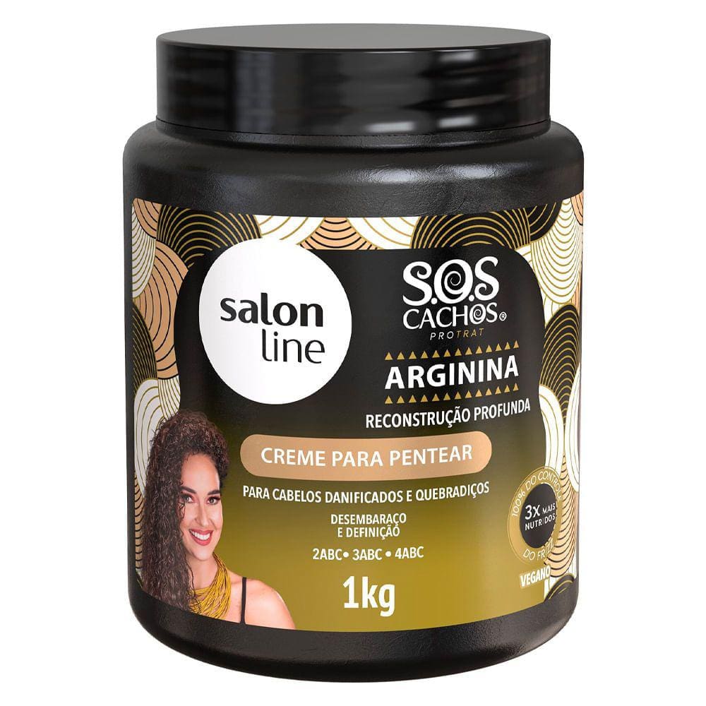 Creme De Pentear Salon Line SOS Arginina Reconstrução 1kg