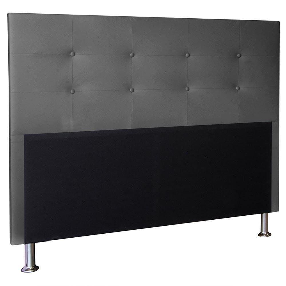 Cabeceira Berlim 1,60 Cm Cama Box Queen Corino Cinza