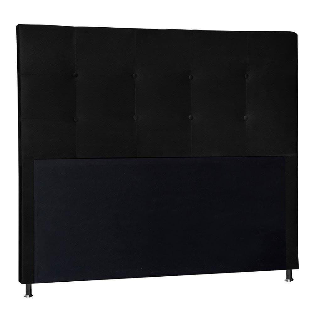 Cabeceira Berlim 1,60 Cm Para Cama Box Queen Corino Cinza