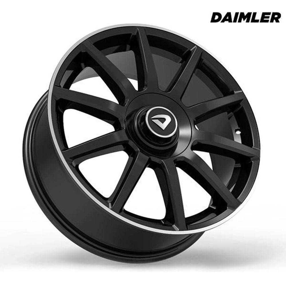 Roda Aro 17\"X6\" Daimler Preto Diamantado Furação 4X100/4X108