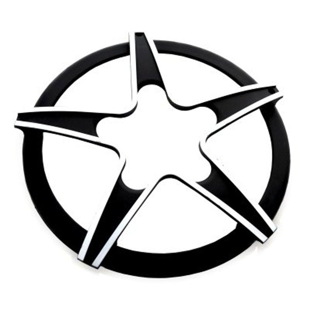 Tela Estrela Alto Falante 12 Polegadas Preto E Branca
