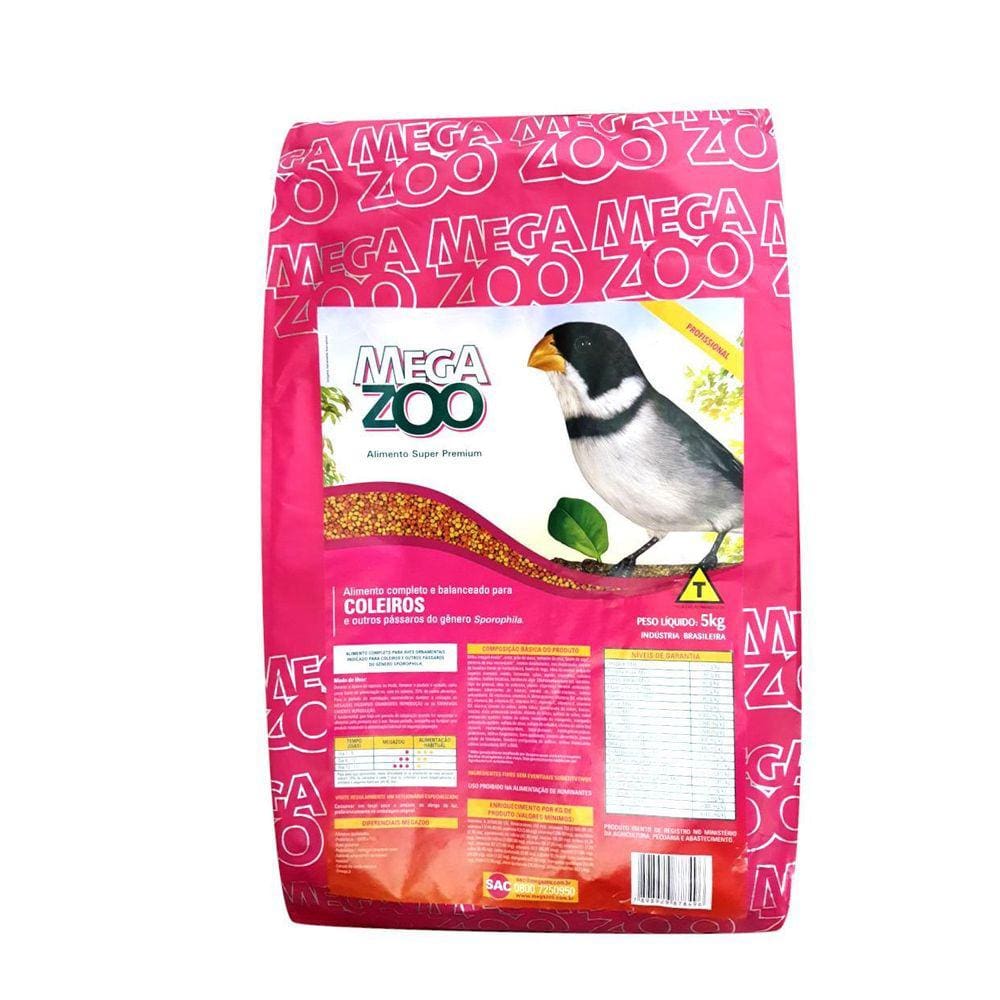 Ração Megazoo Extrusada Coleiros 5Kg