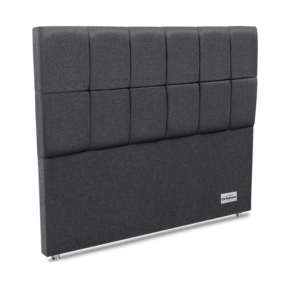Cabeceira Piave Linho Cinza Casal 12x140x125 Linho