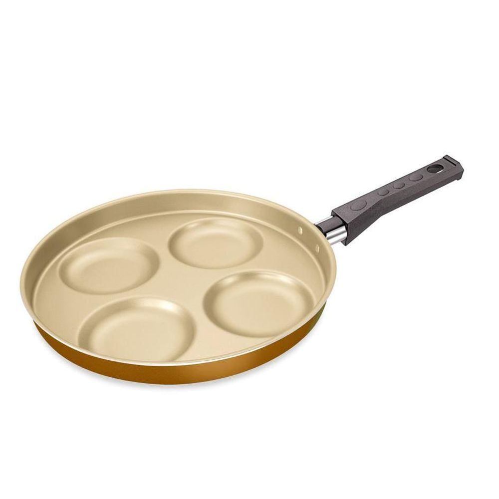 Multi-Frigideira 4 Ovos 26 Cm Sem Tampa Fortaleza Dourado