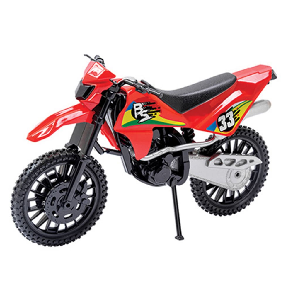 Roma brinquedo moto cross trilha racing 34 cm com pneus borracha