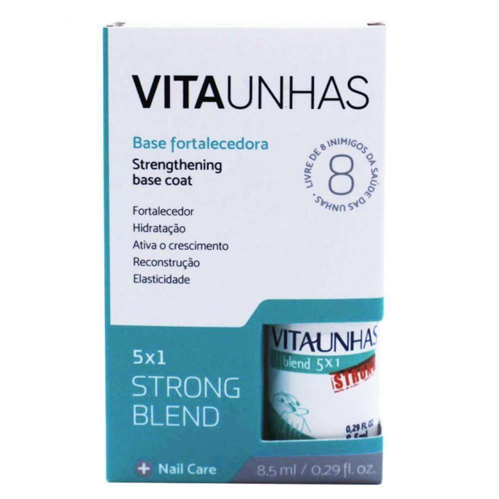 Base Fortalecedora 5 Em 1 Vitaunhas Strong Blend 8,5ml