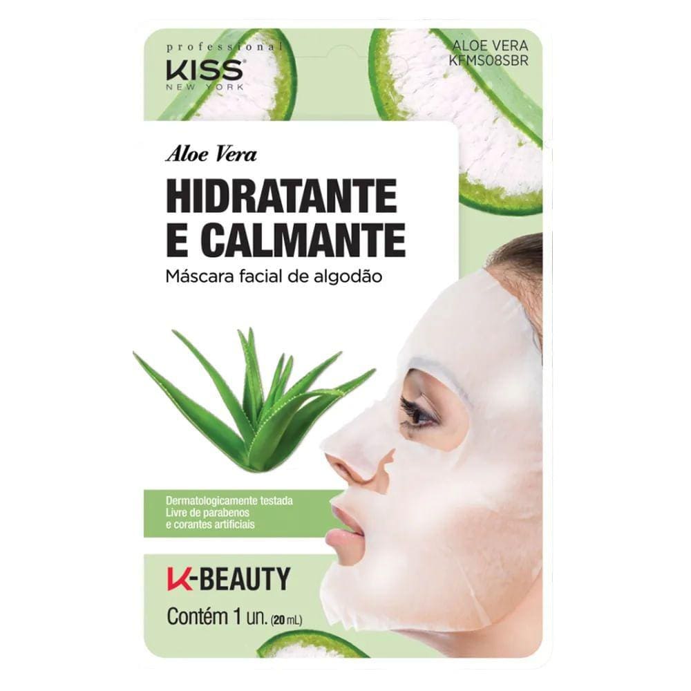 Máscara Facial Hidratante Kiss New York Aloe Vera 20ml
