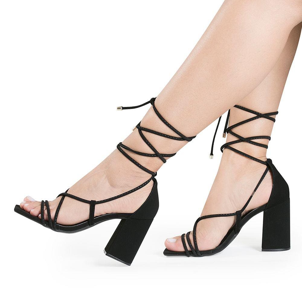 Sandália Re&Ton Salto Bloco Feminina BL14