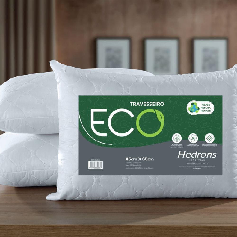 Travesseiro Hedrons 50x70 Eco Maxxi Impermeável