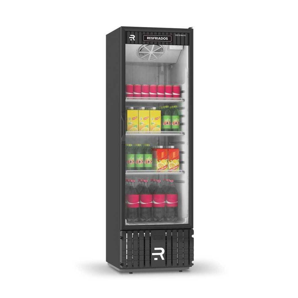 Visa Cooler Multiuso 400L Porta de Vidro Preto VCM400PV 220V - Refrimate
