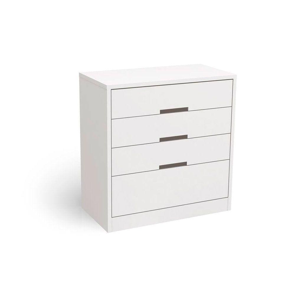 Cômoda S824 Com 4 Gavetas Em Mdp Kappesberg Branco