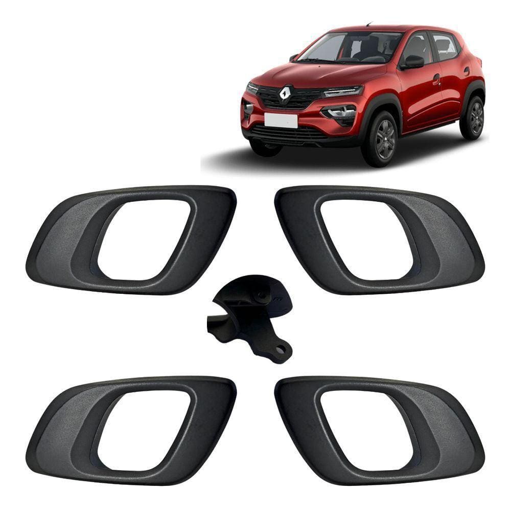 2 Puxador Da Maçaneta Interna Haste Reta Kwid Após 2017