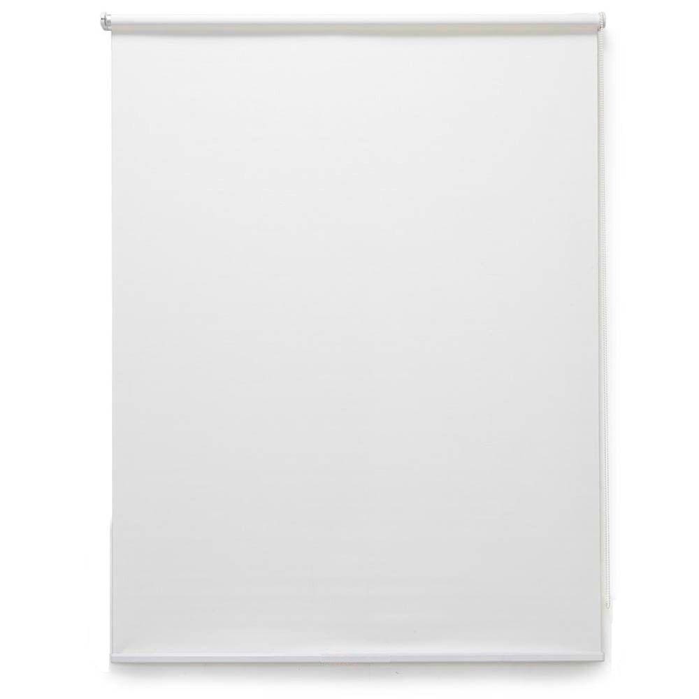 Persiana Rolo Screen Branca Off-White 100 Cm (Largura) x 260 Cm (Altura) Cortina Translúcida Solar
