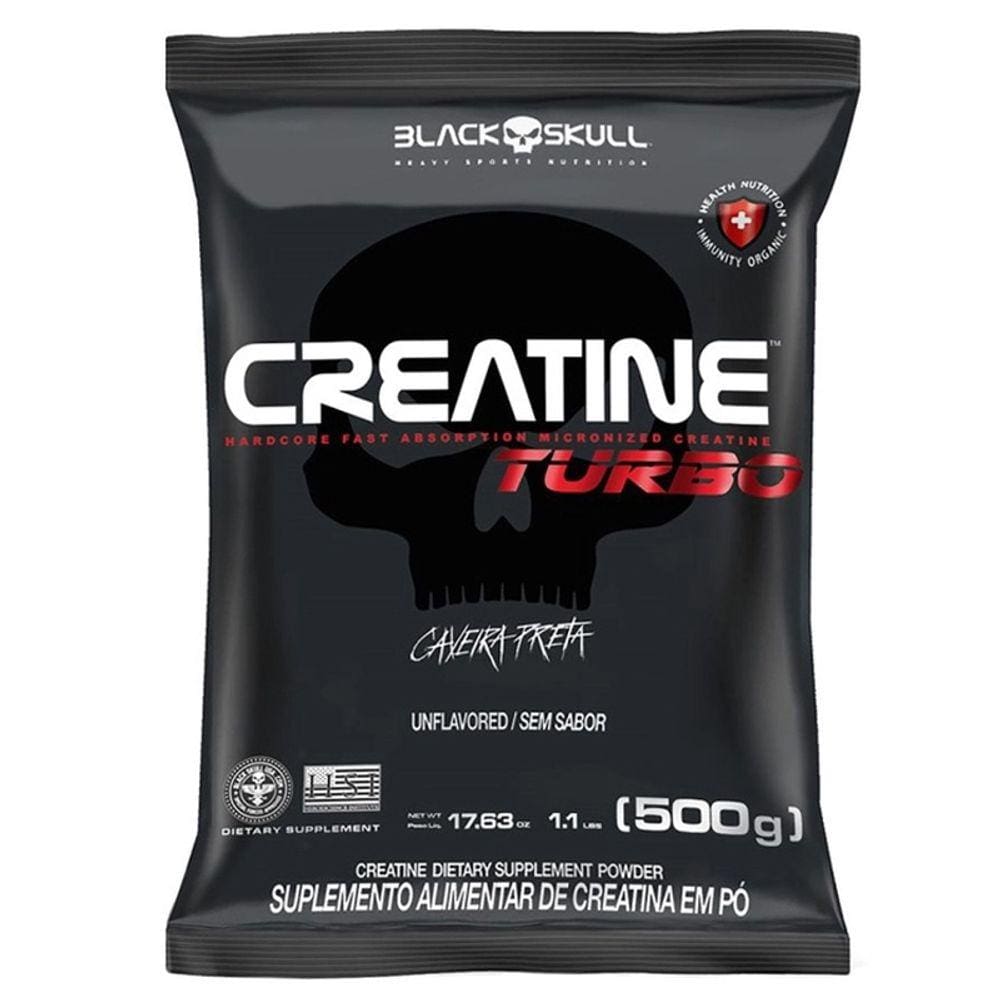 Creatina Turbo Monohidratada Black Skull Refil 500g