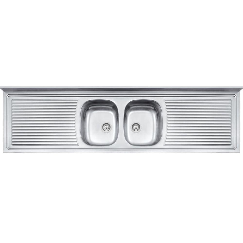 Pia De Apoio Tramontina Ribon 2C 34 Em Aço Inox 200 X 55 Cm