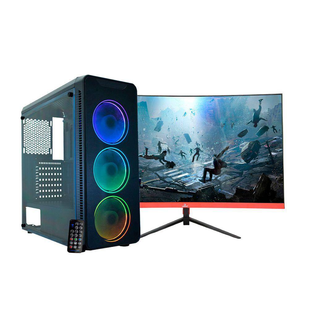 Monitor gamer husky storm 27 led curvo 165 hz full hd 1ms adaptive sync